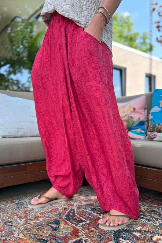 Tasha Damask Bloom Pant Rioja